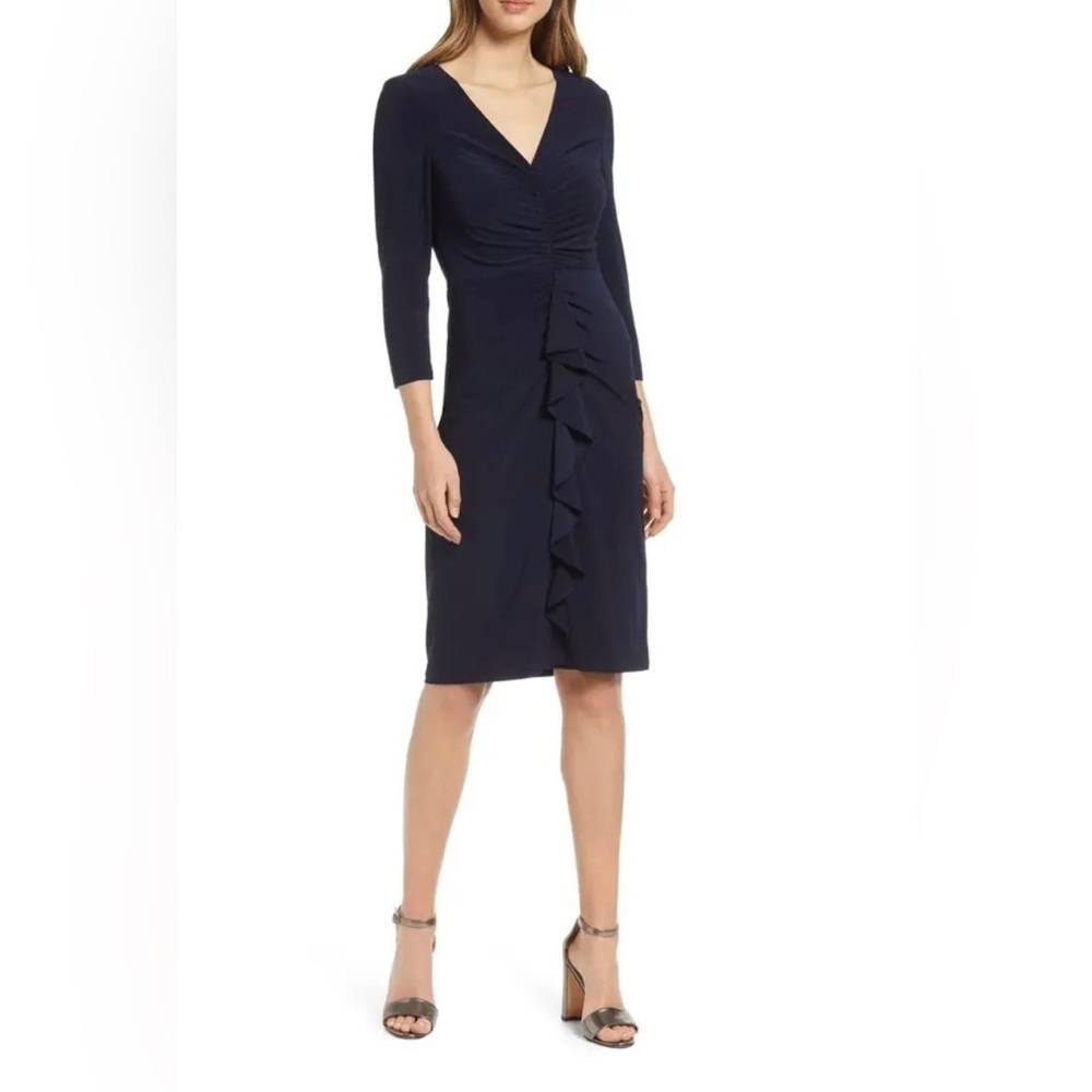 NWT Eliza‎ J Size 6 Dress Navy